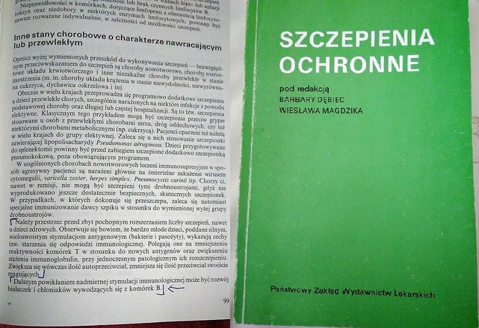 Szczepienia ochronne - Dalszym powikłaniem nadmiernej stymulacji immunologicznej może być rozwój białaczek i chłoniaków wywodzących się z komórek B