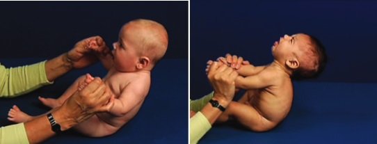 Typowy i nietypowy rozwój 4-miesięcznego dziecka - Podciągnięcie Do Pozycji Siedzącej