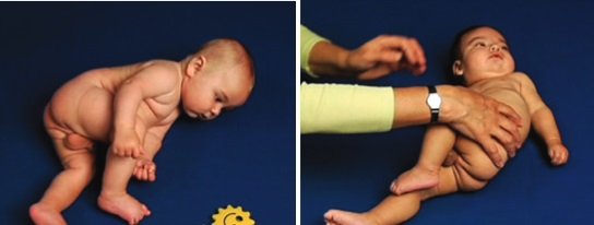 Typowy i nietypowy rozwój 4-miesięcznego dziecka - na boku
