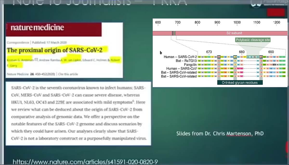 Proksymalne pochodzenie SARS-CoV-2 - Dr Dolores Cahill: Jak SARS-CoV-2 zmodyfikowano w laboratorium?