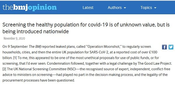Badania przesiewowe populacji na covid-19