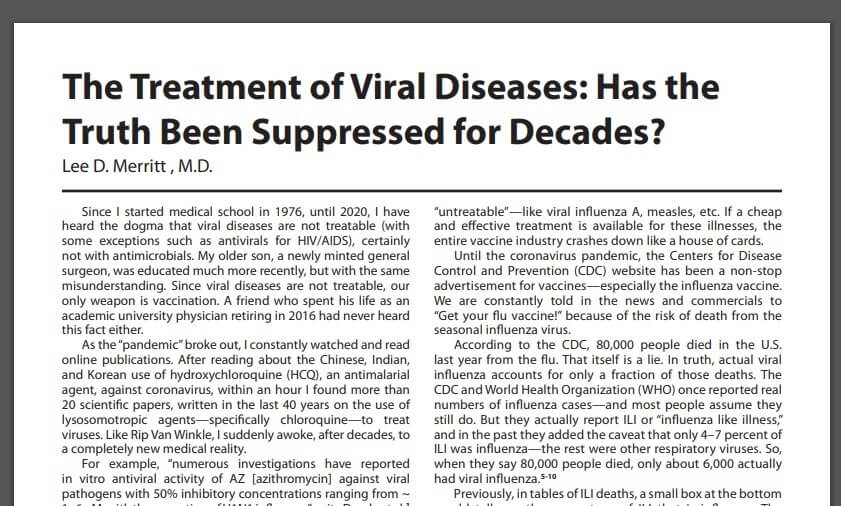 Leczenie chorób wirusowych – dr Lee D. Merritt