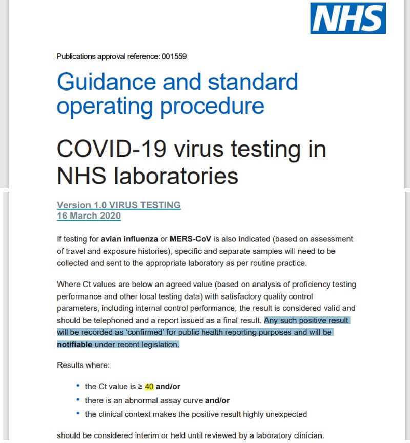 Badanie na obecność wirusa odpowiedzialnego za COVID-19 w laboratoriach NHS [brytyjskiej służby zdrowia].