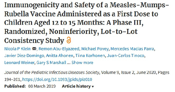 Immunogenność i bezpieczeństwo szczepionki MMR
