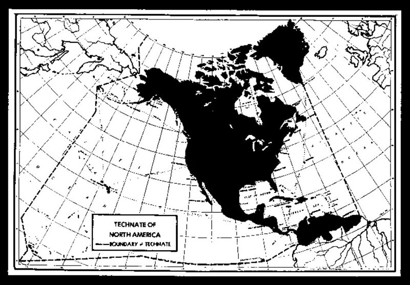 Technate miał obejmować cały kontynent amerykański, od Panamy po biegun północny.