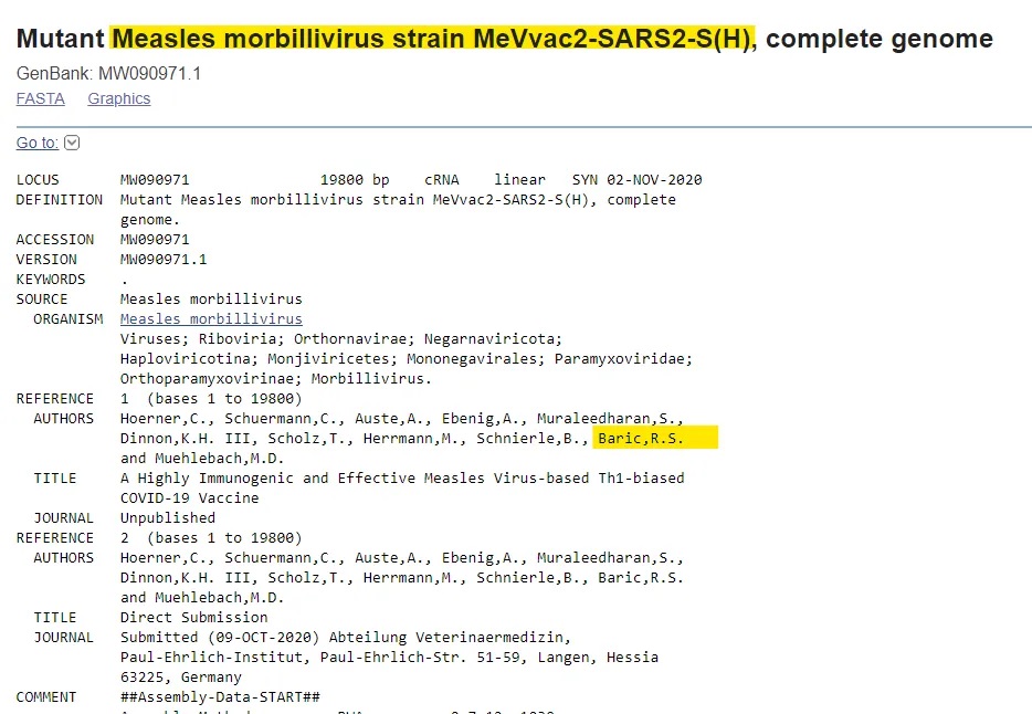 Mutant wirusa odry MeVvac2-SARS2-S(H), kompletny
