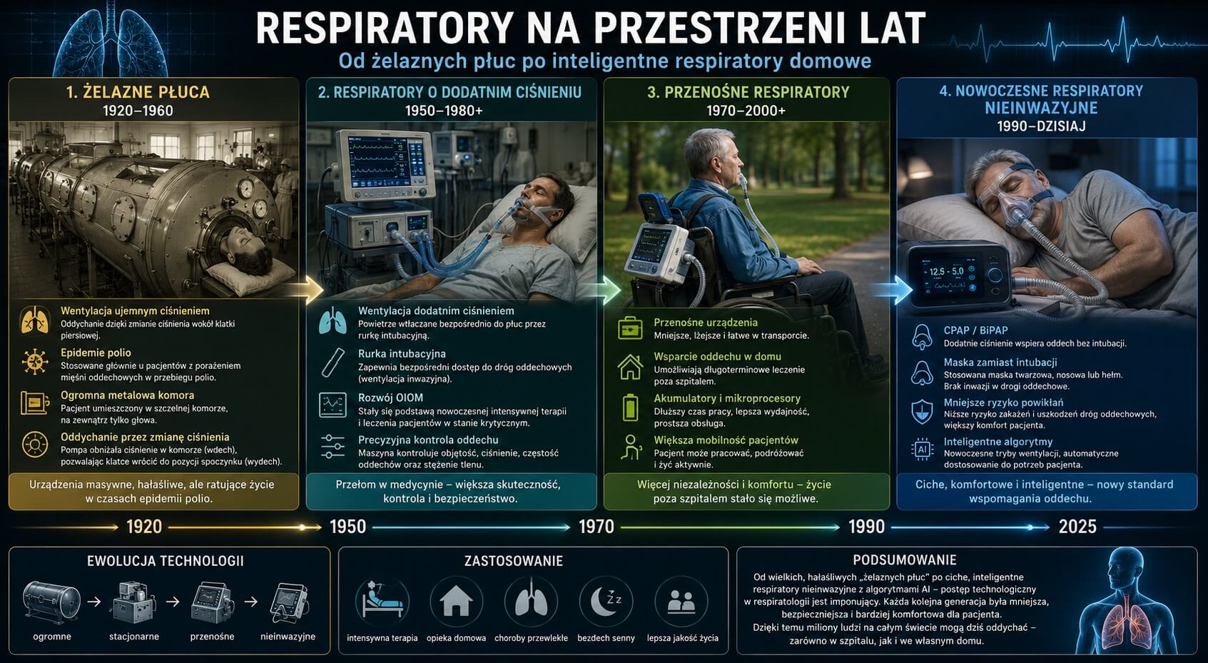 Respiratory na przestrzeni lat