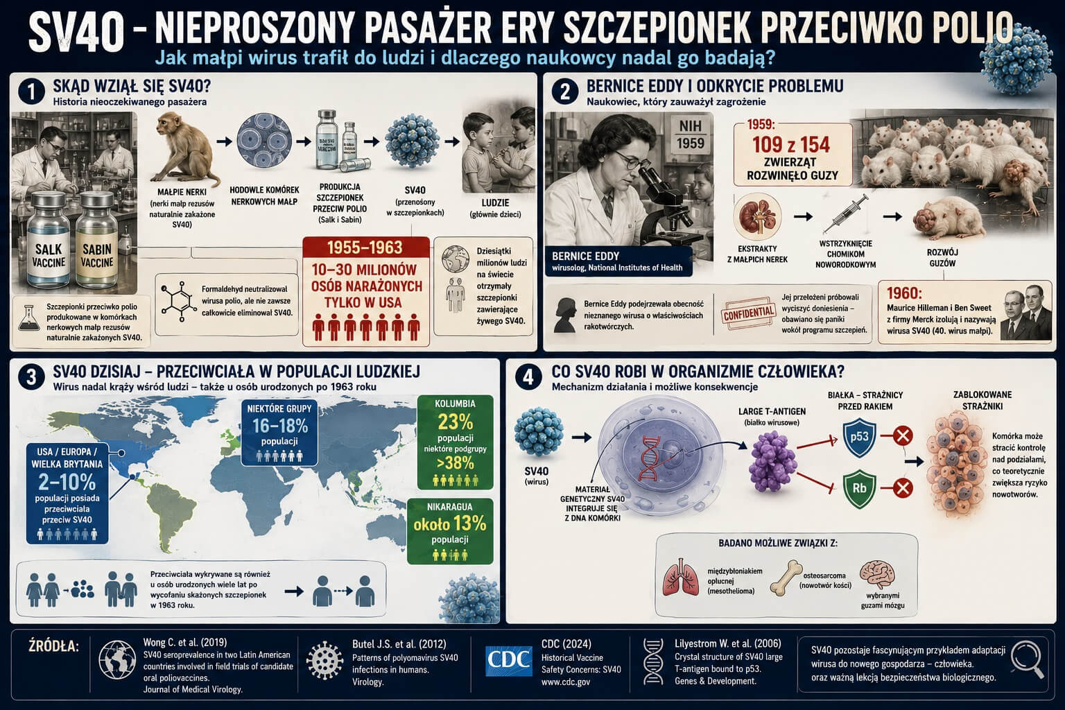 SV40 – nieproszony pasażer ery szczepionek przeciwko polio
