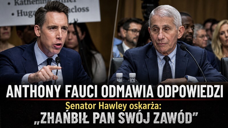 Anthony Fauci odmawia odpowiedzi. Senator Hawley oskarża - „Zhańbił pan swój zawód”